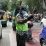 Cegah Macet dan Laka Lantas, Personil Polri Laksanakan Gatur Di Area Sekolah.