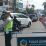 Antisipasi Kemacetan, Polsek Utbar Polres Ciko Lakukan Rekayasa Lalin.