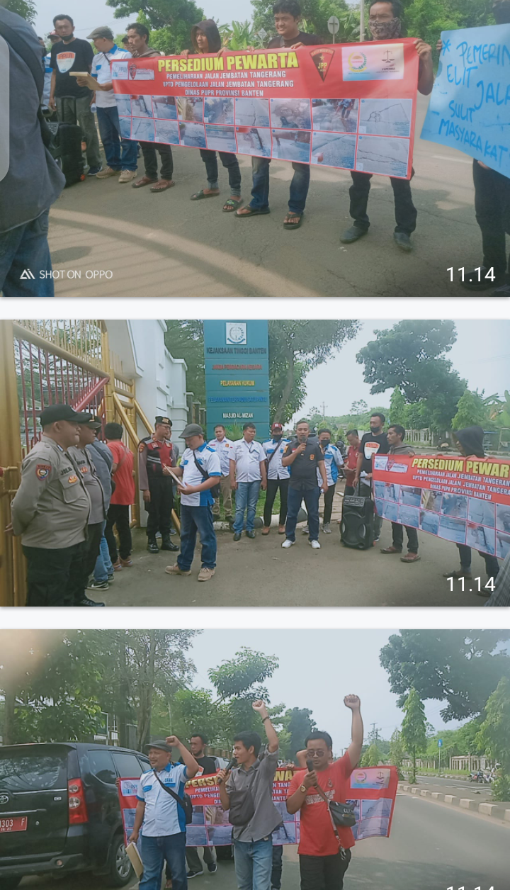 PPWI beserta YLPK YAPERMA Gelar Orasi di Dinas PUPR dan KEJATI Banten 9 Screenshot 20230609 112501 1