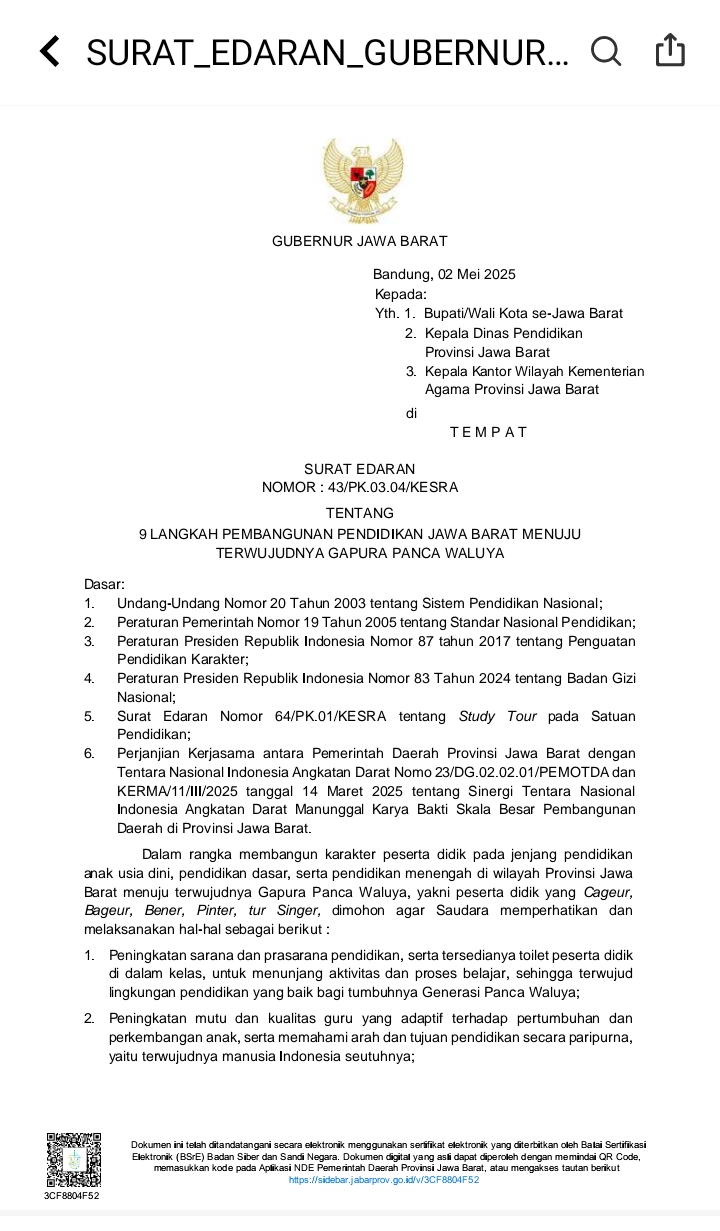 Ketua MKKS Indramayu Drs. H. Edi Kanedi M.Pd. Diduga Menentang Kebijakan Gubernur Jabar Terkait Larangan Studi Tour 9 Screenshot 20250505 220727 2