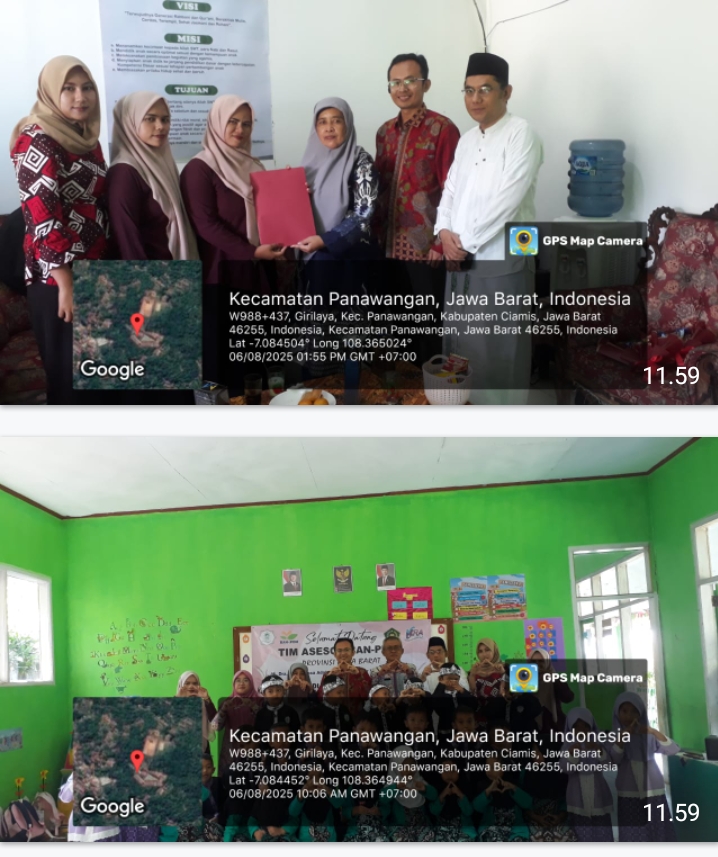 RA AL HIKMAH Di bawah naungan Yayasan Al Qoryah Khazanah Telah kedatangan tamu dari team asesor dari propinsi Jawa barat untuk meningkatkan mutu pendidikan 8 Screenshot 20250807 124126