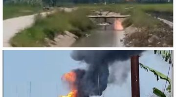 Pertamina EP Atasi Dengan Singkat Kebakaran di Stasiun Pengumpul Utama Cemara Lokasi Di Desa Rajaiyang Losarang*