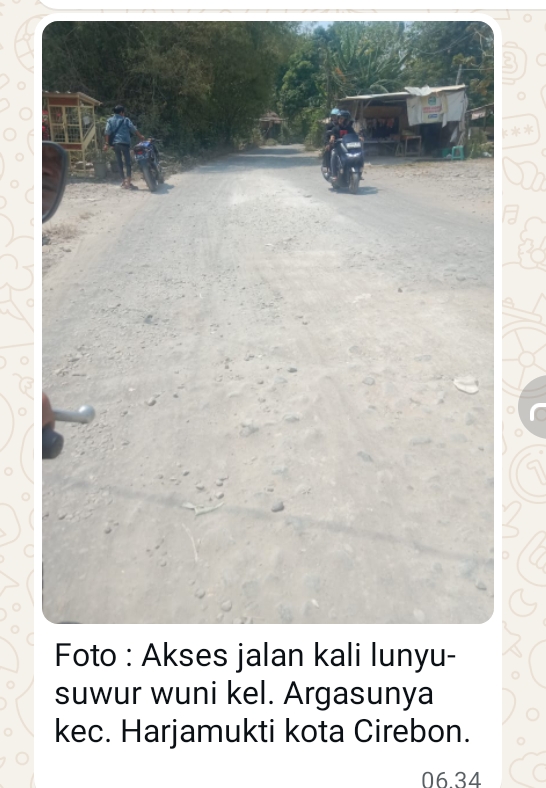 Masyarakat Argasunya Tagih Janji Perbaikan Jalan Kali Lunyu–Benda Kerep 9 IMG 20260819 WA0003 1